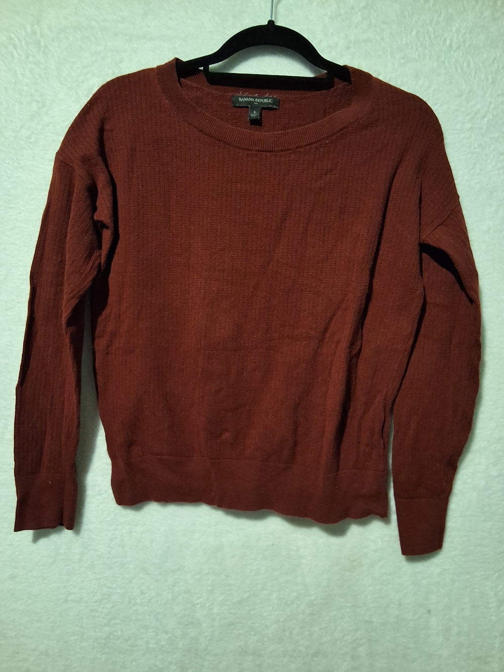 Banana Republic Rust Red Crewneck Sweater